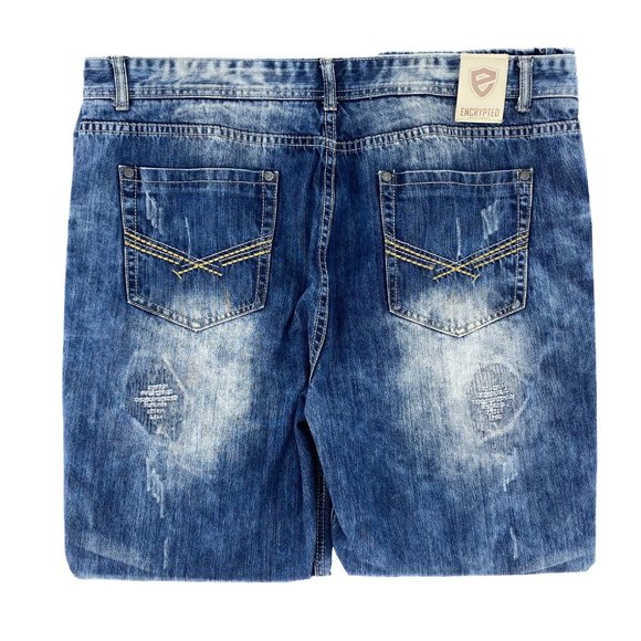 ENCRYPTED Distressed Denim Jeans - Picture 3 of 16